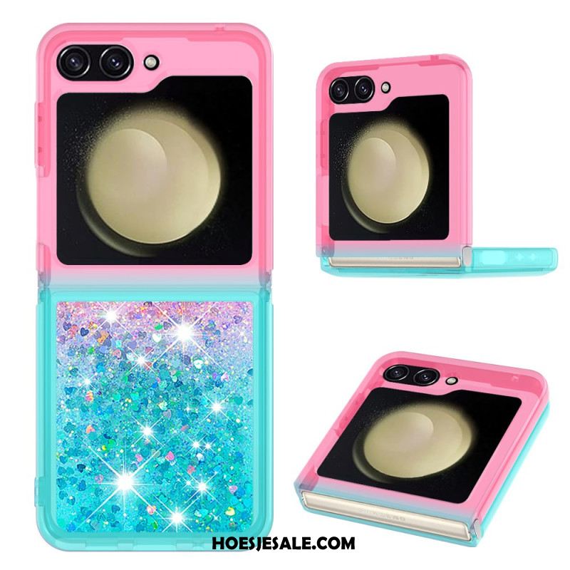 Hoesje Samsung Galaxy Z Flip 7 Fe Glitter Met Kleurverloop