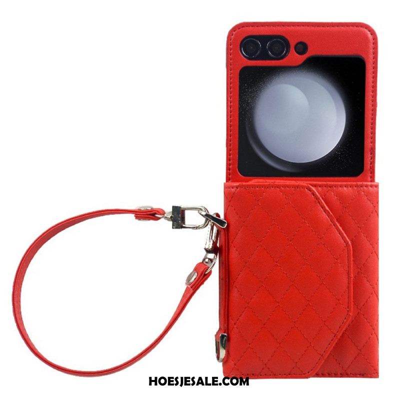 Hoesje Samsung Galaxy Z Flip 7 Fe Kaarthouder En Riem