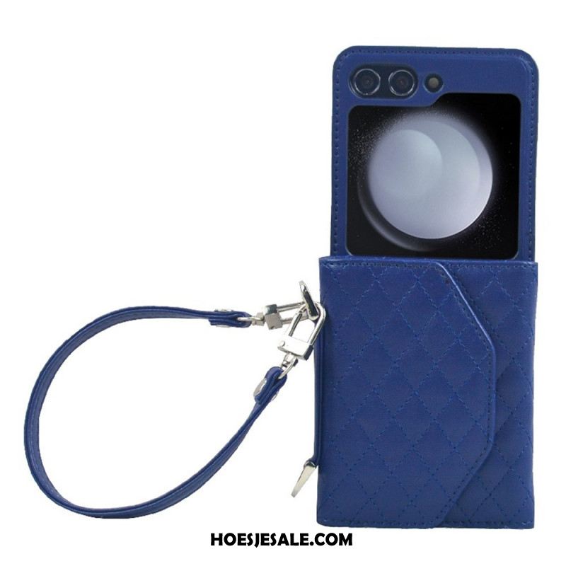 Hoesje Samsung Galaxy Z Flip 7 Fe Kaarthouder En Riem