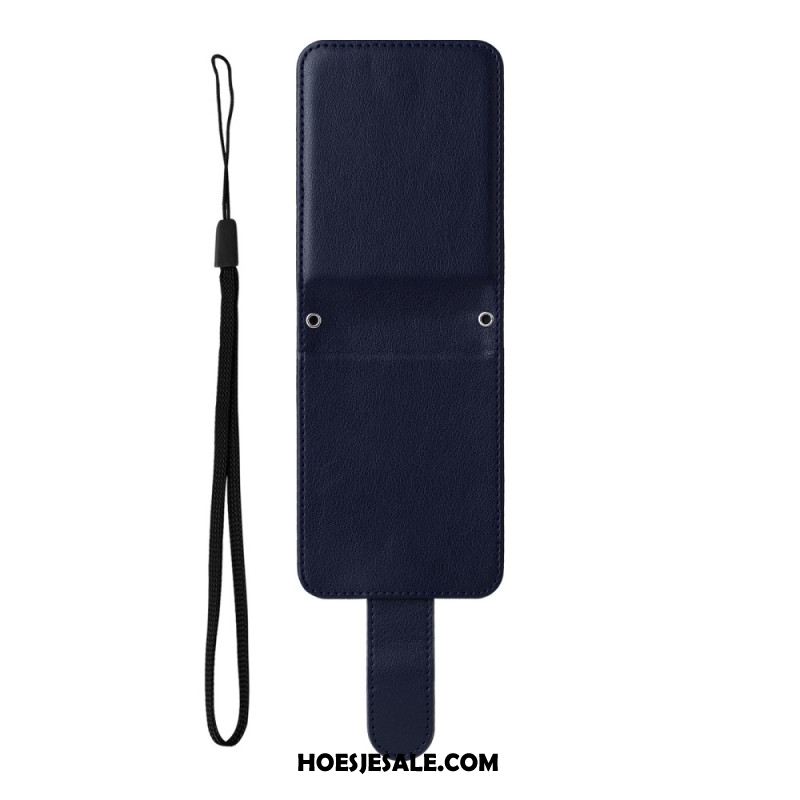 Hoesje Samsung Galaxy Z Flip 7 Fe Kaarthouder Met Leerlook