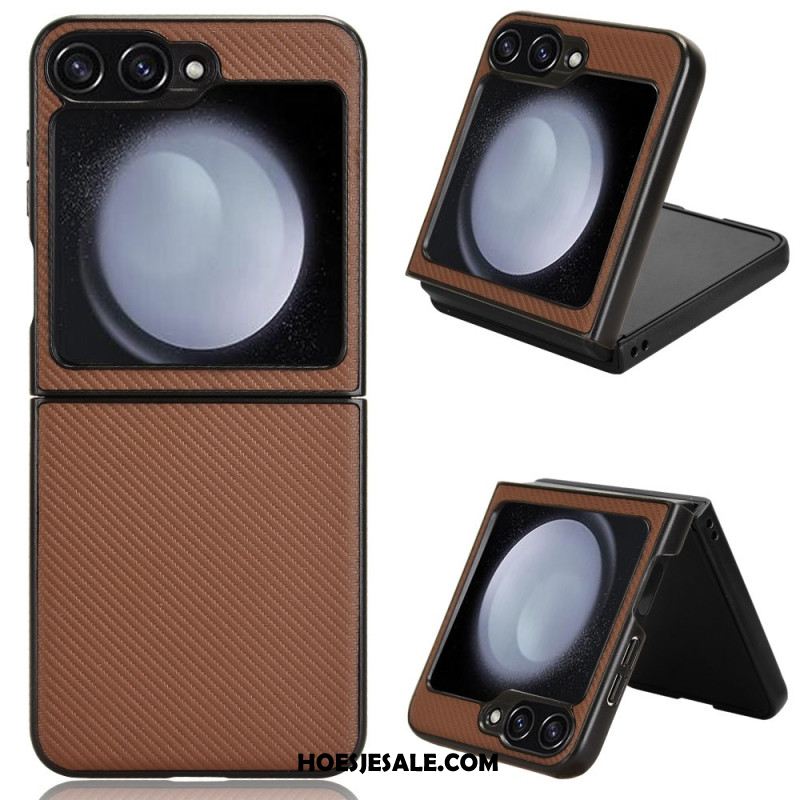 Hoesje Samsung Galaxy Z Flip 7 Fe Koolstofvezeltextuur