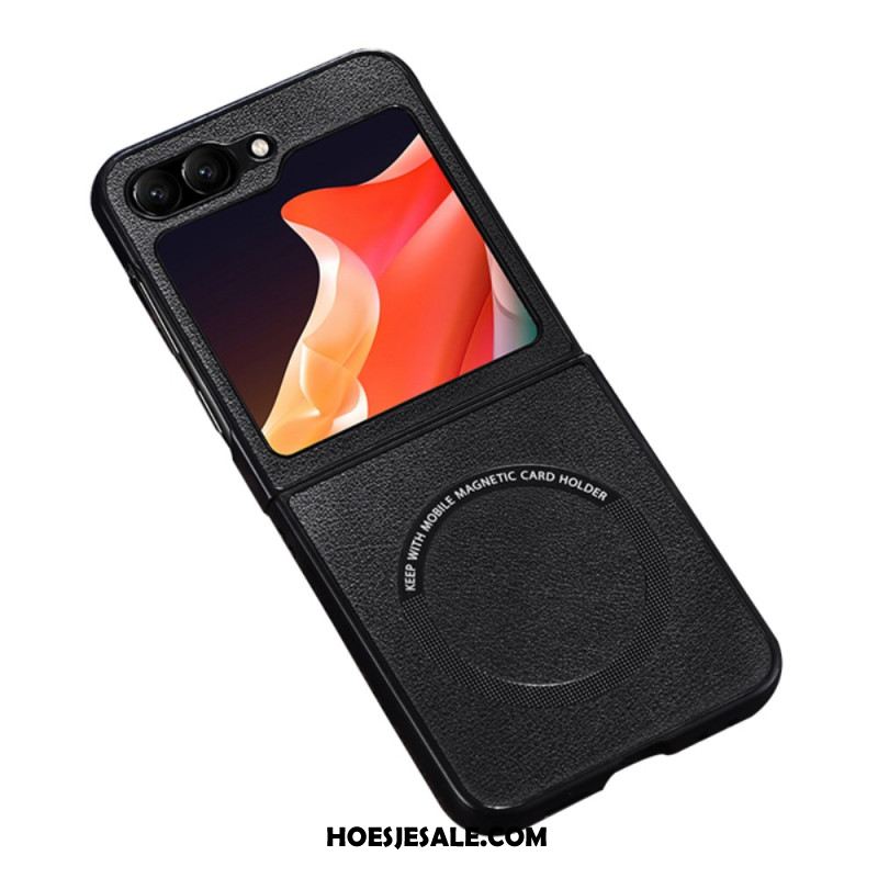Hoesje Samsung Galaxy Z Flip 7 Fe Leerlook Magsafe-compatibel