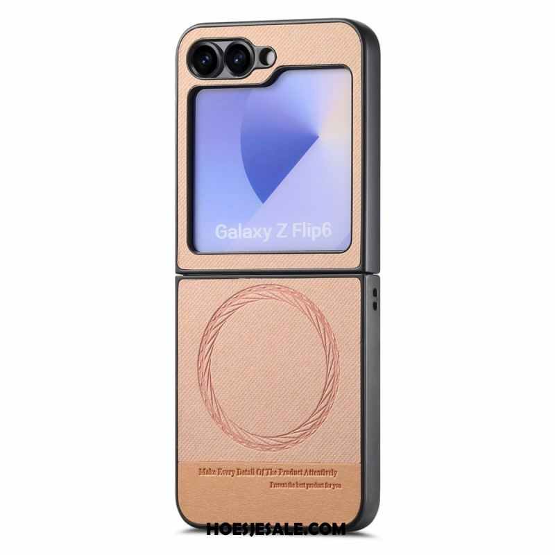 Hoesje Samsung Galaxy Z Flip 7 Fe Magsafe-compatibel Met Denimtextuur