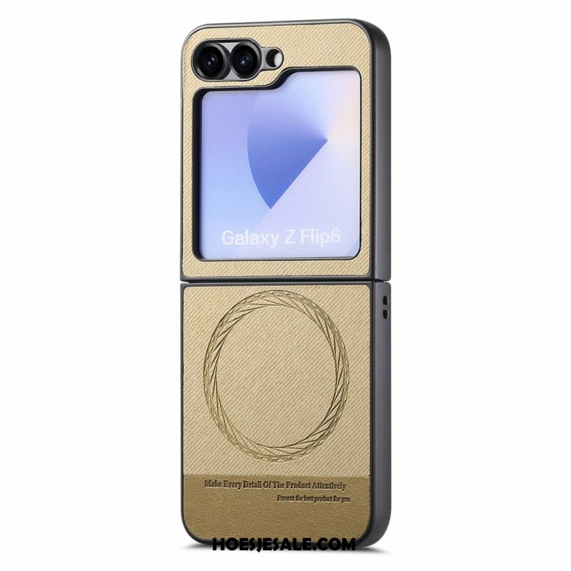 Hoesje Samsung Galaxy Z Flip 7 Fe Magsafe-compatibel Met Denimtextuur