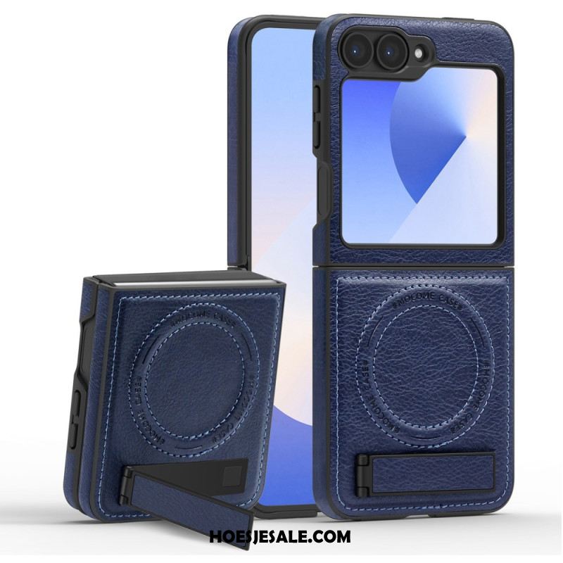 Hoesje Samsung Galaxy Z Flip 7 Fe Magsafe-compatibele Standaard Met Lederlook