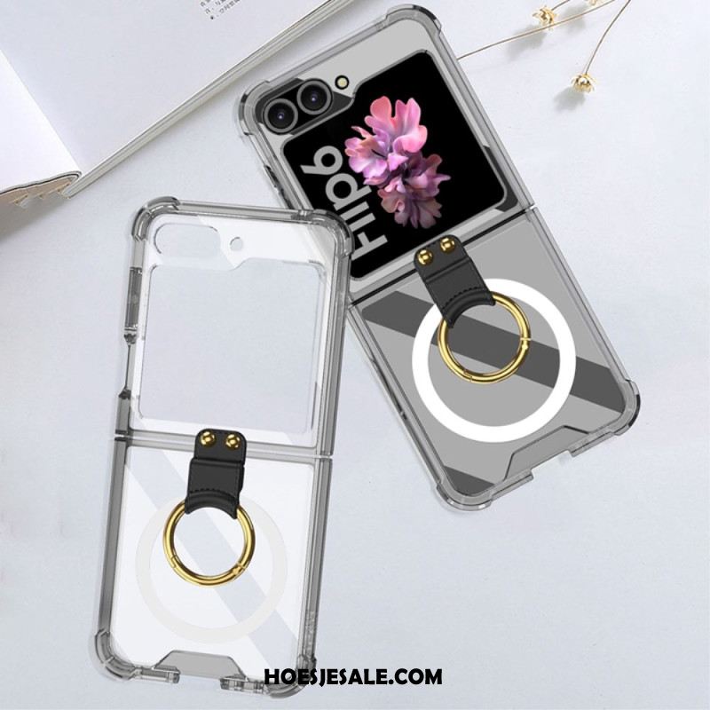 Hoesje Samsung Galaxy Z Flip 7 Fe Met Ringhouder En Magnetische Bevestiging Gkk