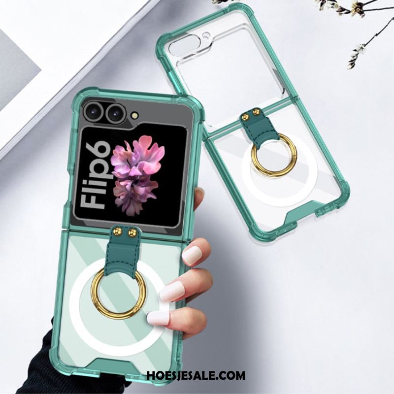 Hoesje Samsung Galaxy Z Flip 7 Fe Met Ringhouder En Magnetische Bevestiging Gkk