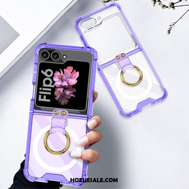 Hoesje Samsung Galaxy Z Flip 7 Fe Met Ringhouder En Magnetische Bevestiging Gkk