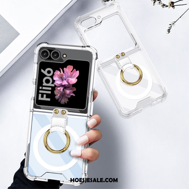 Hoesje Samsung Galaxy Z Flip 7 Fe Met Ringhouder En Magnetische Bevestiging Gkk