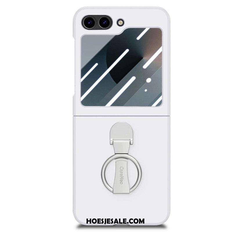 Hoesje Samsung Galaxy Z Flip 7 Fe Ringhouder En Schermbeschermer Voor De Achterkant Bescherming Hoesje