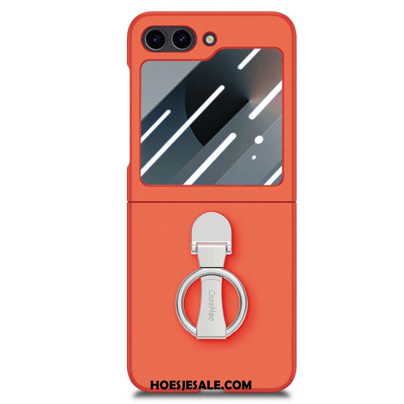 Hoesje Samsung Galaxy Z Flip 7 Fe Ringhouder En Schermbeschermer Voor De Achterkant Bescherming Hoesje