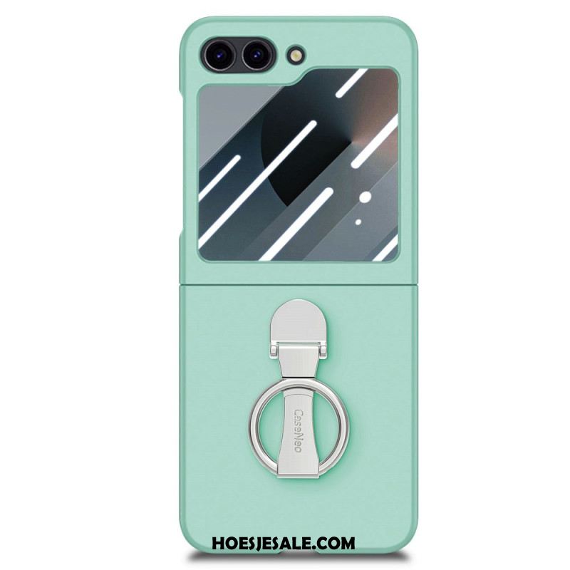 Hoesje Samsung Galaxy Z Flip 7 Fe Ringhouder En Schermbeschermer Voor De Achterkant Bescherming Hoesje