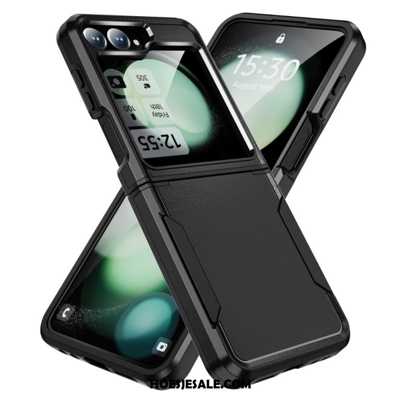 Hoesje Samsung Galaxy Z Flip 7 Fe Robuust Metaaleffect Bescherming Hoesje