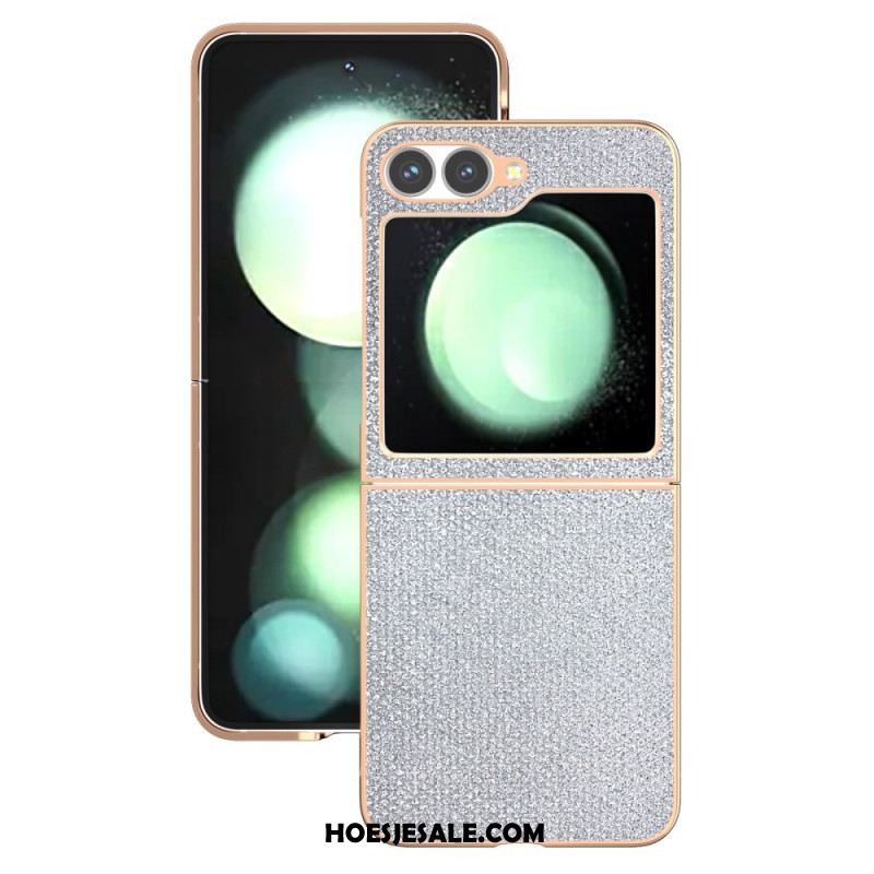 Hoesje Samsung Galaxy Z Flip 7 Fe Strass Textuur Bescherming Hoesje