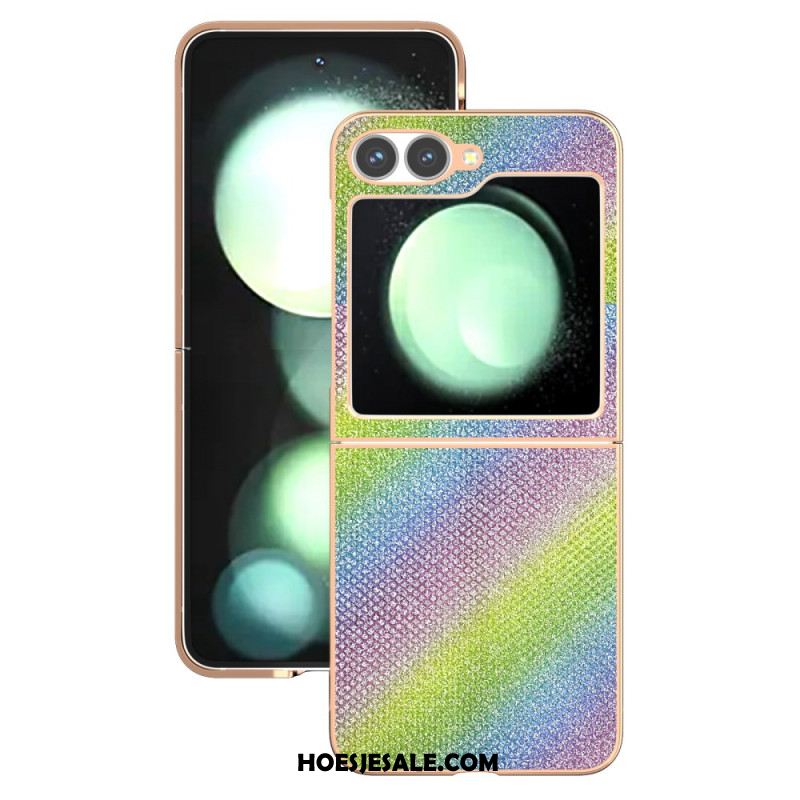 Hoesje Samsung Galaxy Z Flip 7 Fe Strass Textuur Bescherming Hoesje