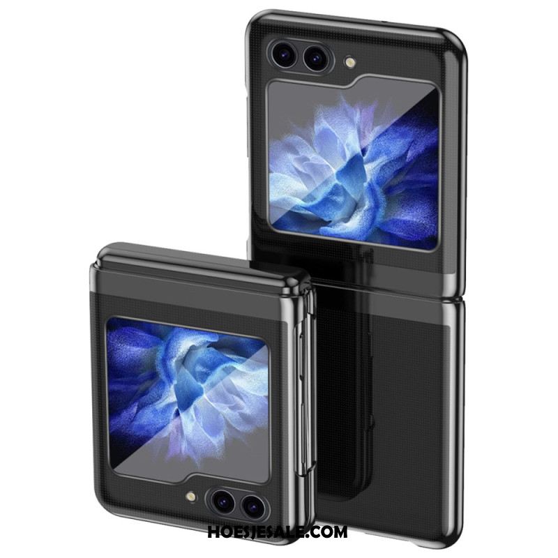 Hoesje Samsung Galaxy Z Flip 7 Fe Transparant Design En Metallic Effect