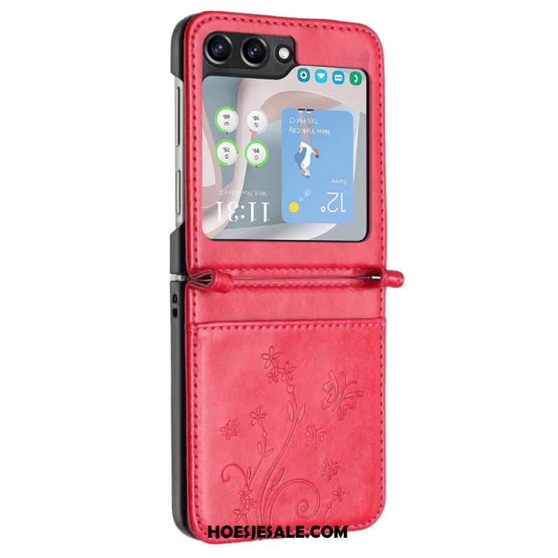 Hoesje Samsung Galaxy Z Flip 7 Fe Vlinders En Bloemen