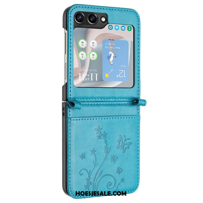 Hoesje Samsung Galaxy Z Flip 7 Fe Vlinders En Bloemen