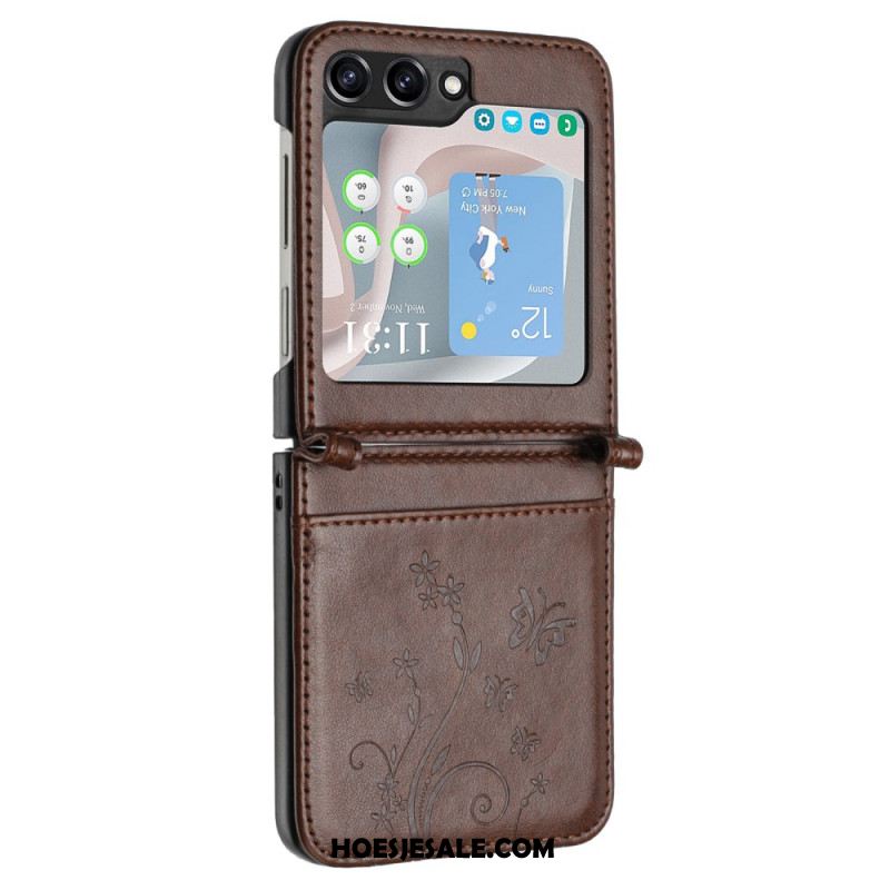 Hoesje Samsung Galaxy Z Flip 7 Fe Vlinders En Bloemen