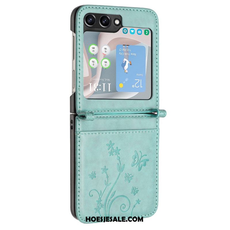 Hoesje Samsung Galaxy Z Flip 7 Fe Vlinders En Bloemen