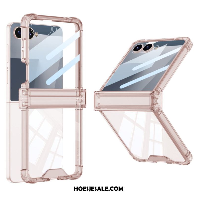 Hoesje Samsung Galaxy Z Flip 7 Gekleurd Doorschijnend Met Airbagbescherming Bescherming Hoesje