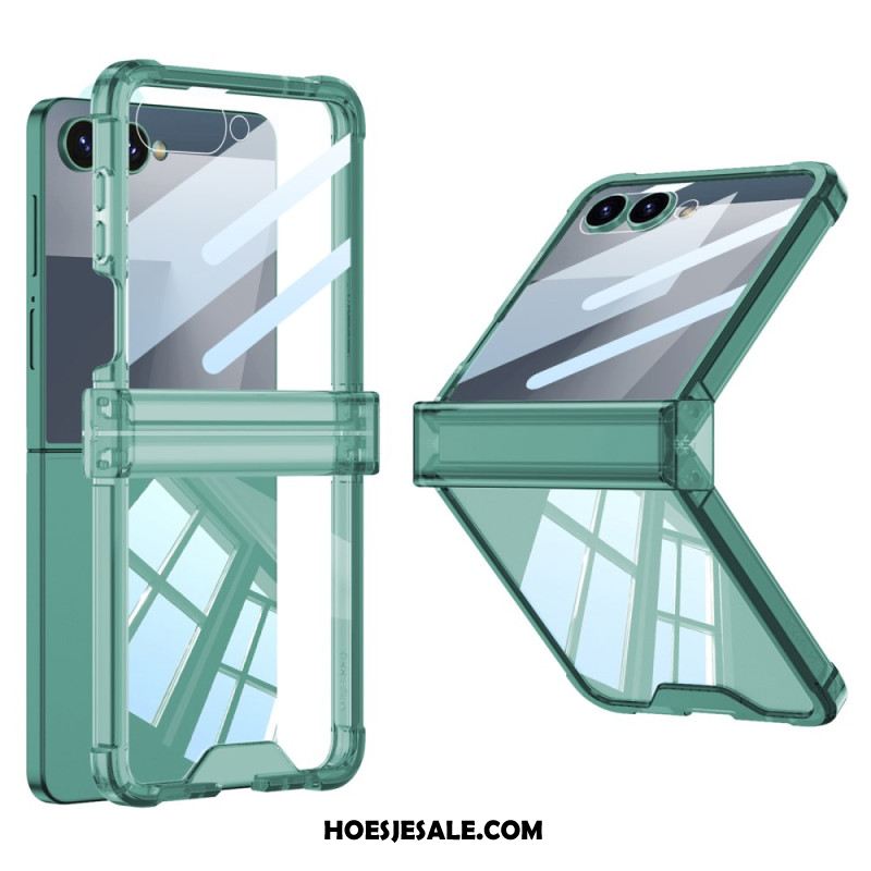 Hoesje Samsung Galaxy Z Flip 7 Gekleurd Doorschijnend Met Airbagbescherming Bescherming Hoesje