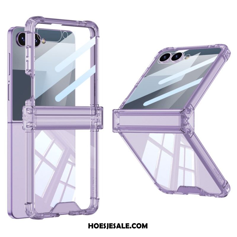 Hoesje Samsung Galaxy Z Flip 7 Gekleurd Doorschijnend Met Airbagbescherming Bescherming Hoesje