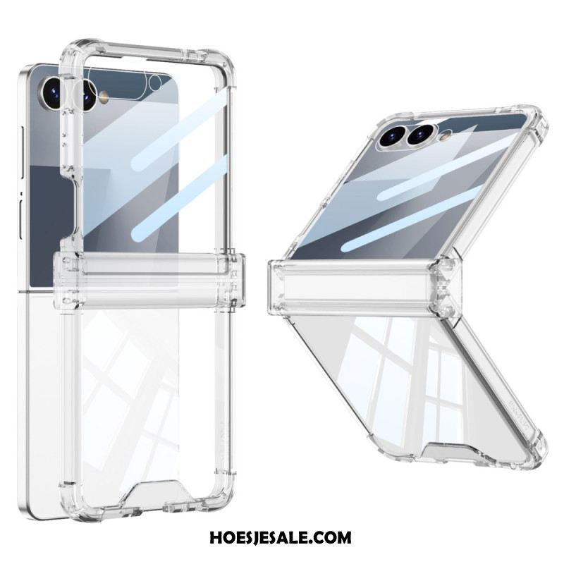Hoesje Samsung Galaxy Z Flip 7 Gekleurd Doorschijnend Met Airbagbescherming Bescherming Hoesje