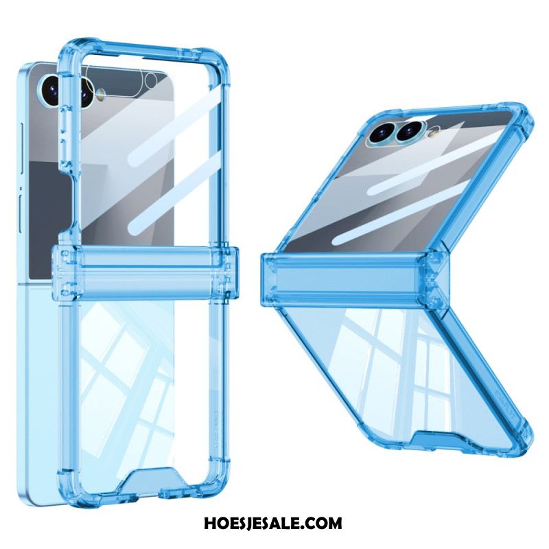 Hoesje Samsung Galaxy Z Flip 7 Gekleurd Doorschijnend Met Airbagbescherming Bescherming Hoesje