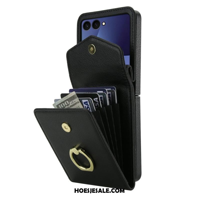 Hoesje Samsung Galaxy Z Flip 7 Gewatteerde Portemonnee En Riem