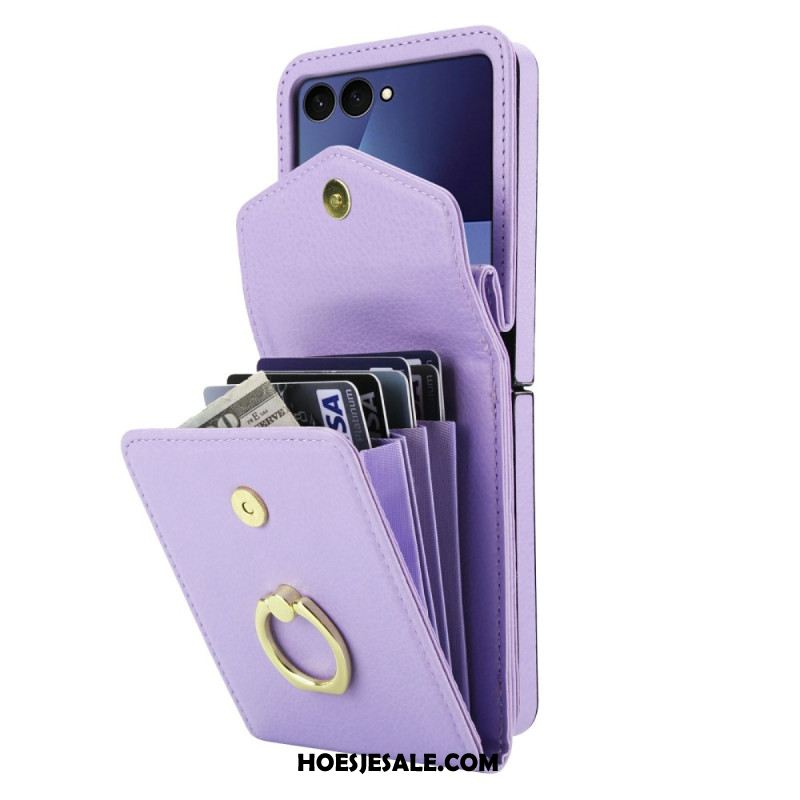 Hoesje Samsung Galaxy Z Flip 7 Gewatteerde Portemonnee En Riem