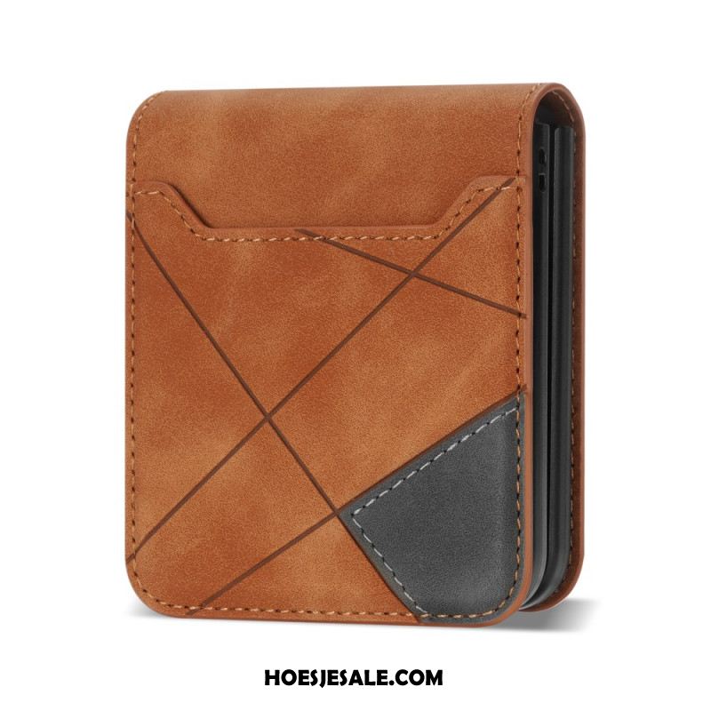 Hoesje Samsung Galaxy Z Flip 7 Kaarthouder Met Patroon