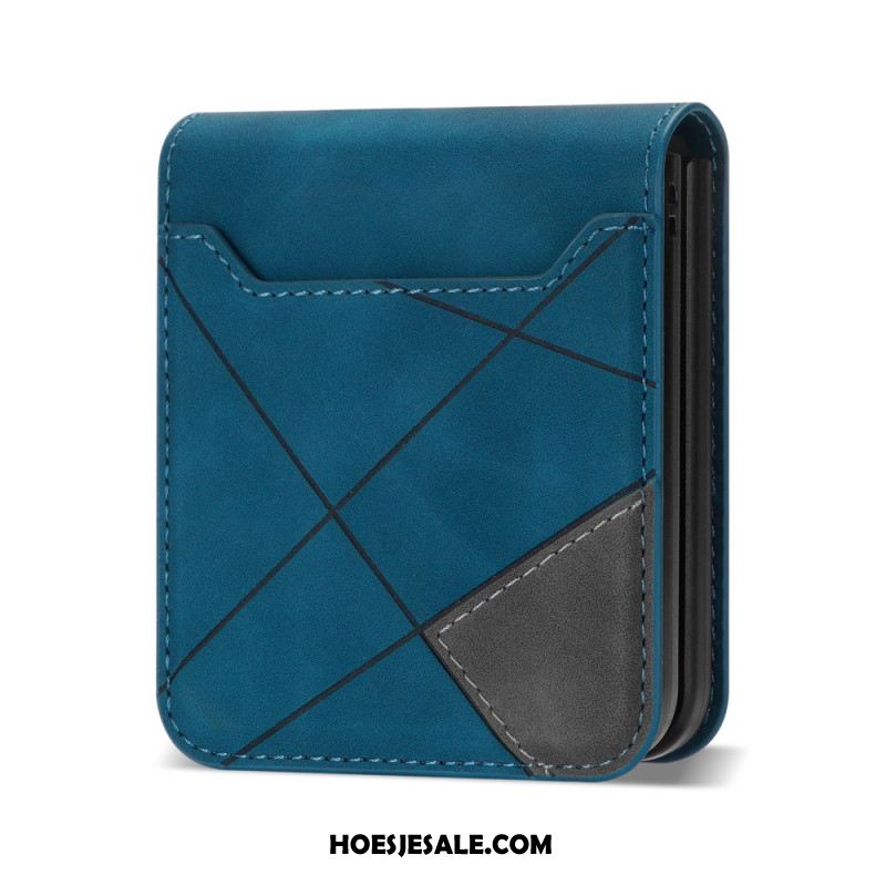 Hoesje Samsung Galaxy Z Flip 7 Kaarthouder Met Patroon