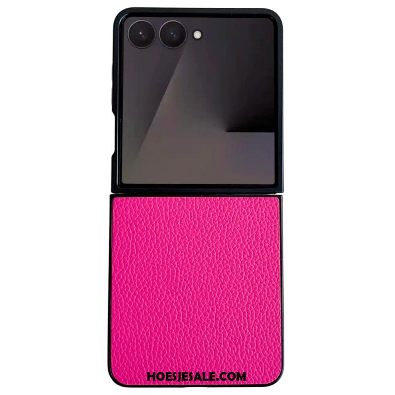 Hoesje Samsung Galaxy Z Flip 7 Leerlook Bescherming Hoesje