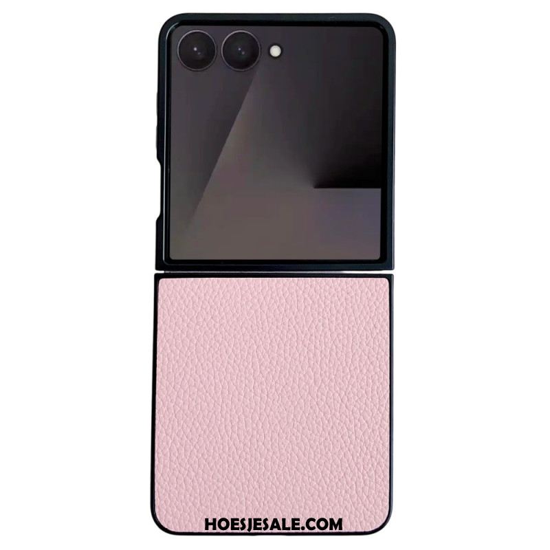 Hoesje Samsung Galaxy Z Flip 7 Leerlook Bescherming Hoesje