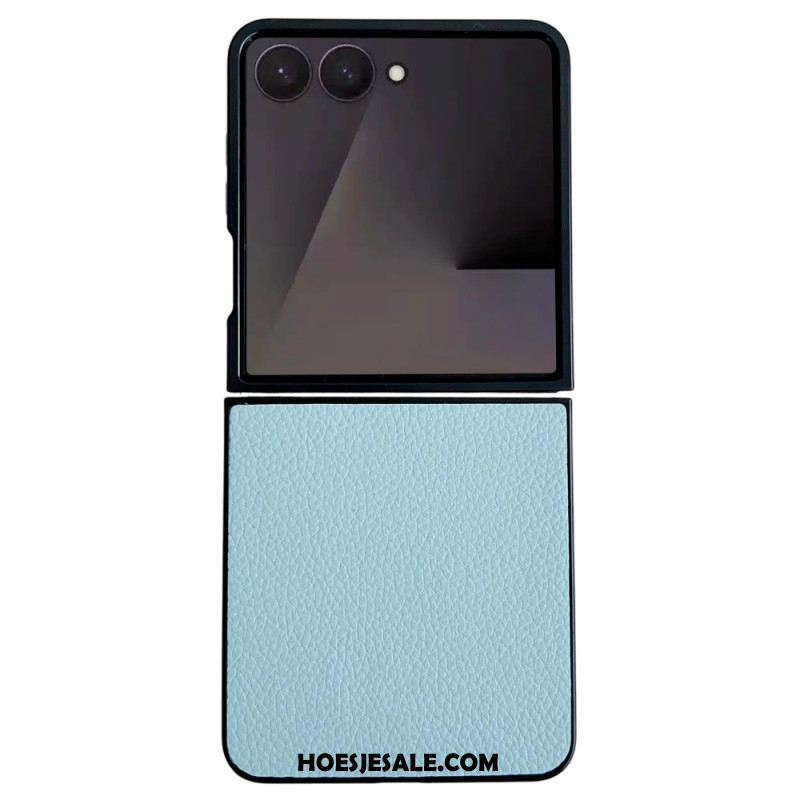 Hoesje Samsung Galaxy Z Flip 7 Leerlook Bescherming Hoesje