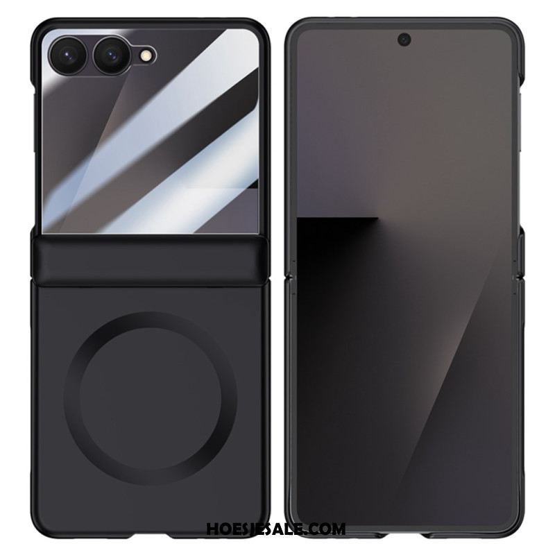 Hoesje Samsung Galaxy Z Flip 7 Magnetisch Met Metaaleffect Bescherming Hoesje