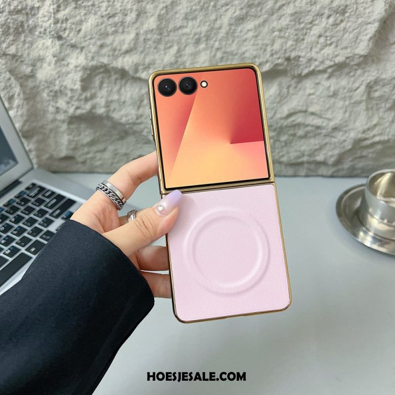 Hoesje Samsung Galaxy Z Flip 7 Magnetisch Nappa-oppervlak