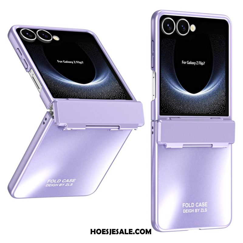 Hoesje Samsung Galaxy Z Flip 7 Metallic Effect Met Scharnier