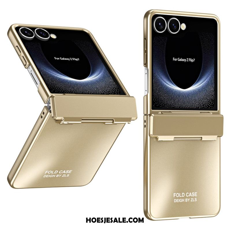 Hoesje Samsung Galaxy Z Flip 7 Metallic Effect Met Scharnier