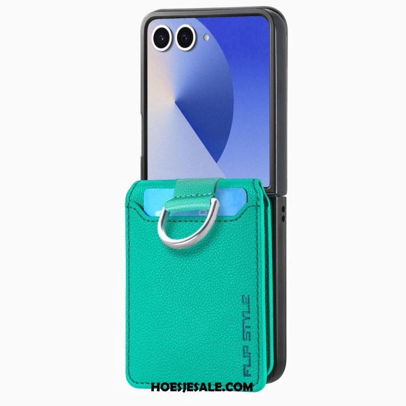 Hoesje Samsung Galaxy Z Flip 7 Premium Kaarthouder En Houder