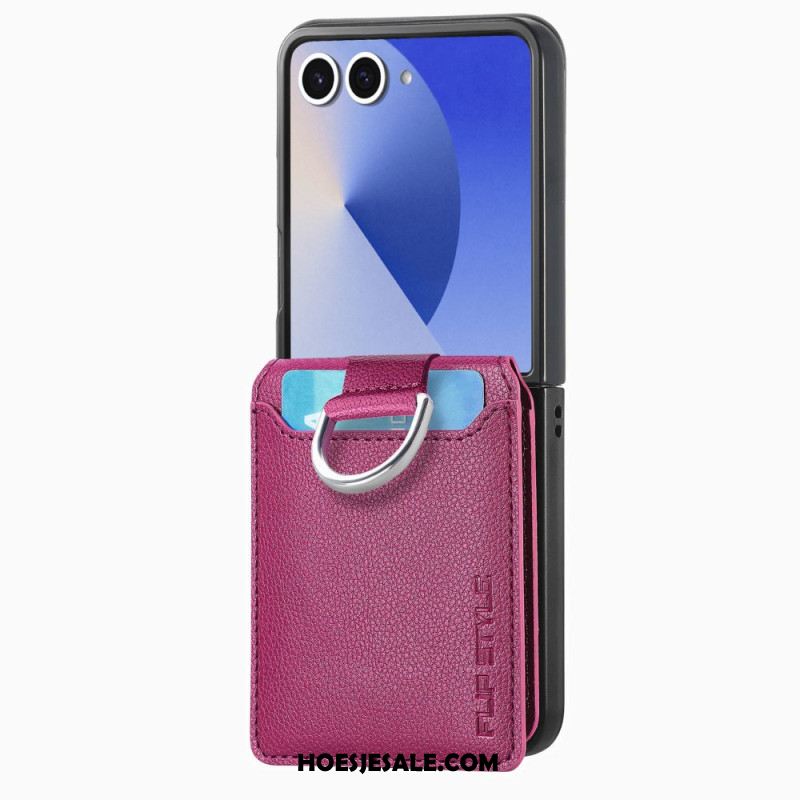 Hoesje Samsung Galaxy Z Flip 7 Premium Kaarthouder En Houder