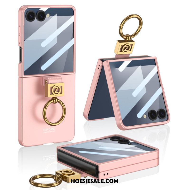 Hoesje Samsung Galaxy Z Flip 7 Ringhouder En Schermbeschermer Gkk