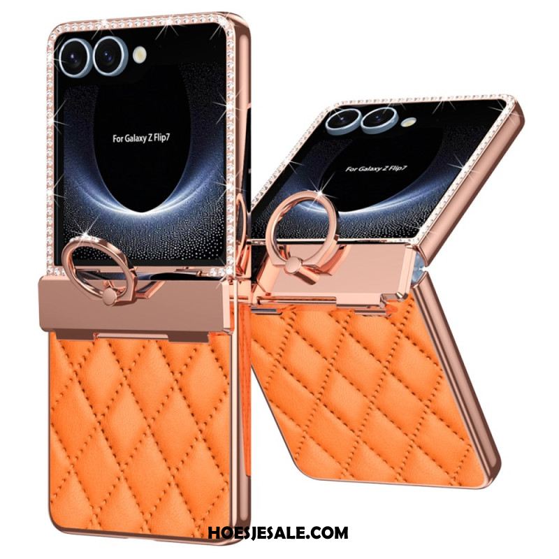 Hoesje Samsung Galaxy Z Flip 7 Ringhouder En Strassversiering