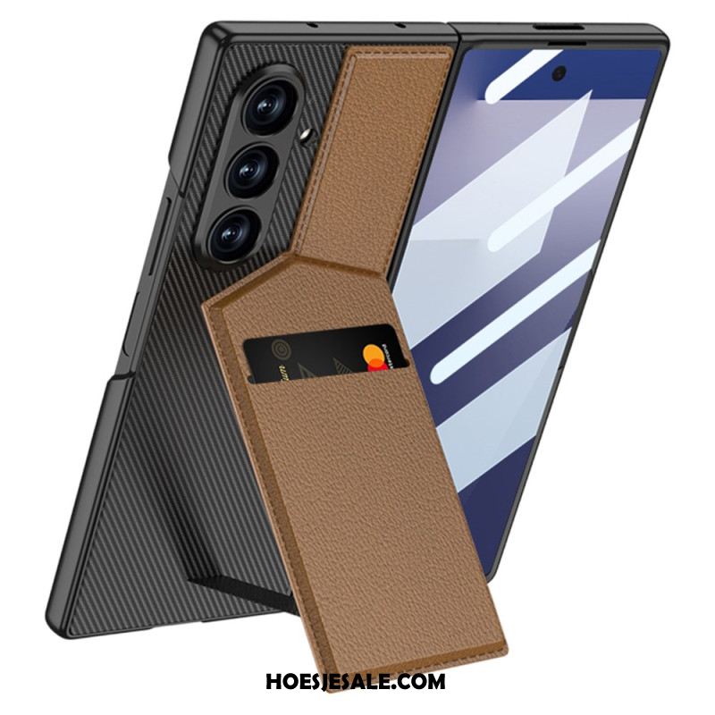Hoesje Samsung Galaxy Z Fold 7 Geïntegreerde Kaarthouder Bescherming Hoesje