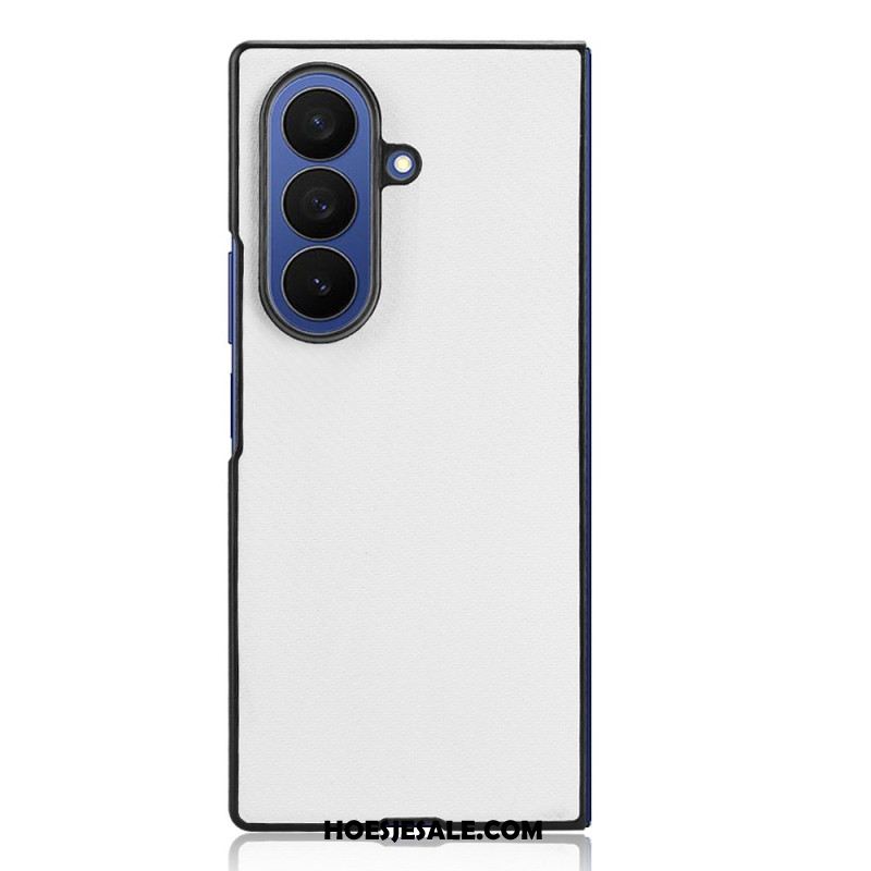 Hoesje Samsung Galaxy Z Fold 7 Klassieke Lederlook Bescherming Hoesje