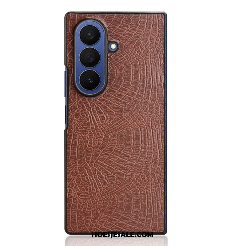 Hoesje Samsung Galaxy Z Fold 7 Krokodillenleerlook Bescherming Hoesje