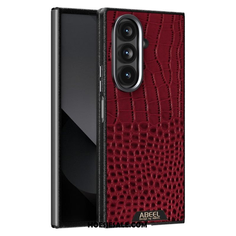 Hoesje Samsung Galaxy Z Fold 7 Magsafe-compatibel Abeel In Krokodillenstijl