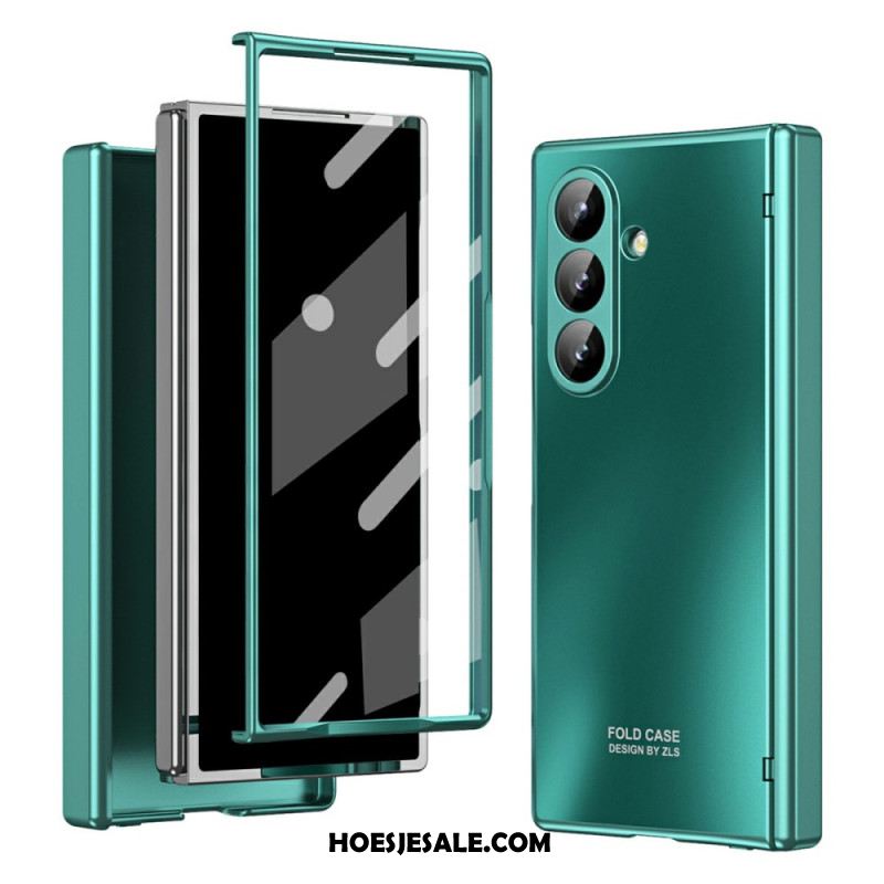 Hoesje Samsung Galaxy Z Fold 7 Metallic Effect Met Schermbeschermer