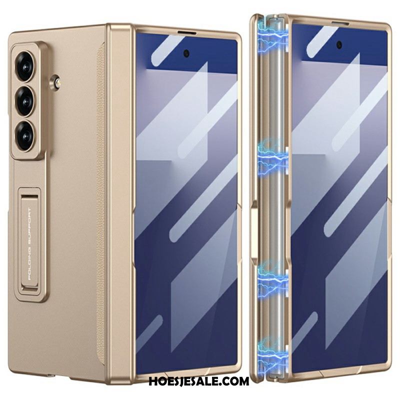 Hoesje Samsung Galaxy Z Fold 7 Schermbeschermer En Magnetische Standaard Bescherming Hoesje